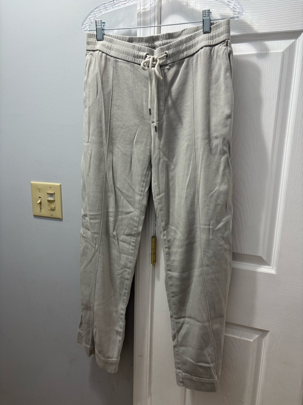 James Perse Size 2/ Medium Relaxed Twill Pants Wide Leg Gray WKL1960